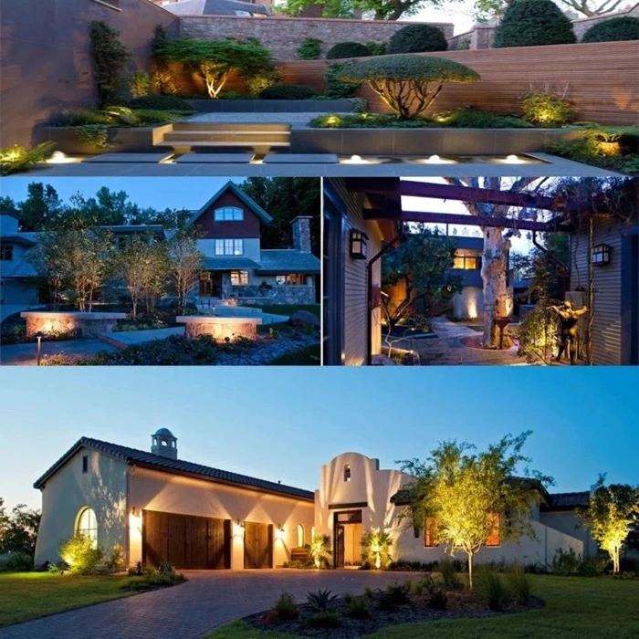 Solar Waterproof Floor Light 10 LED Outdoor Path Garden Light