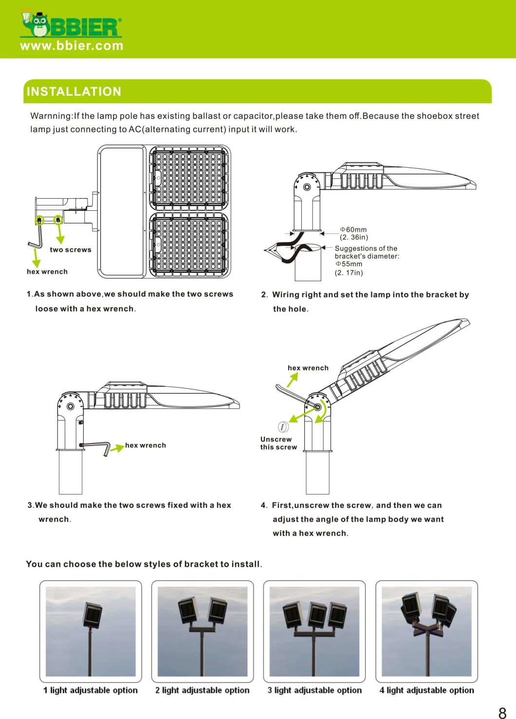 Public Street Lighting Commercial LED Street Lights LED Public Lighting