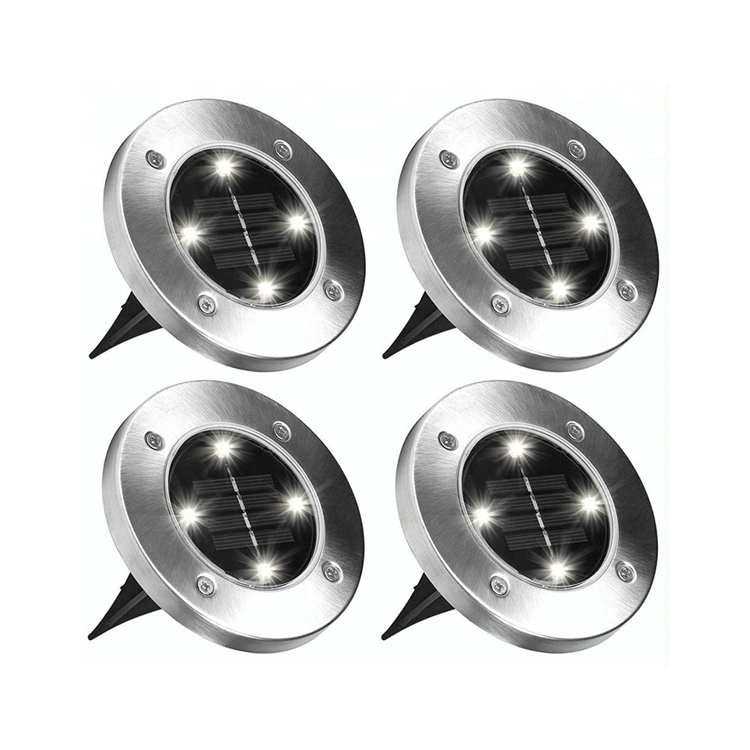 Best Selling Floor Lights, 4/8LED, Pack of 4, Solar Floor Lights for Gardens, Driveways, Pathways