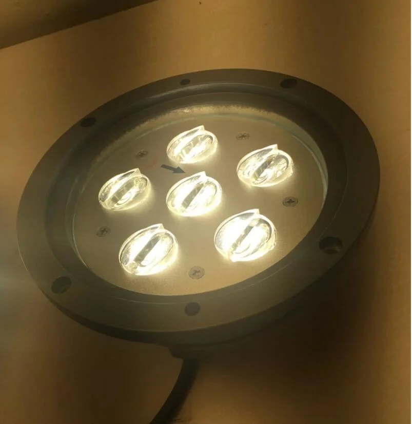 IP67  Outdoor Pathway Lights 6W Recessed Round LED Underground Waterproof Light
