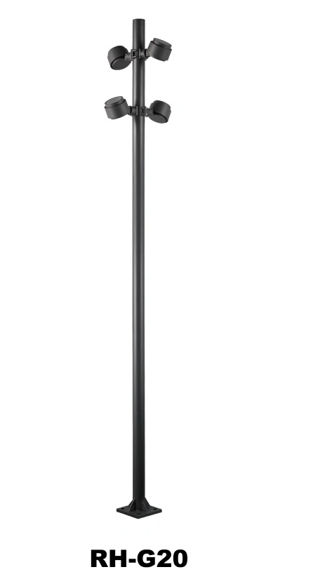 Outdoor driveway in ground mounted 200 watt LED floodlights