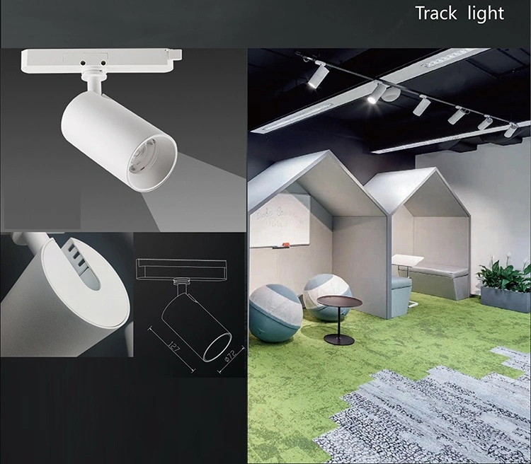 Multi-Angle LED Track Light Zoomable LED Track Spotlight LED Track Lights LED Track Lighting Track Zoomable LED Track Light Rotable Polarized LED Track Light