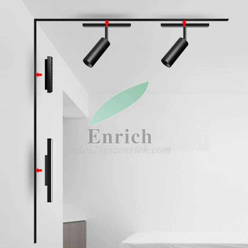 New Magnetic Attraction Combination Lighting LED Track Light Aluminum Track Lighting Rail Spotlights