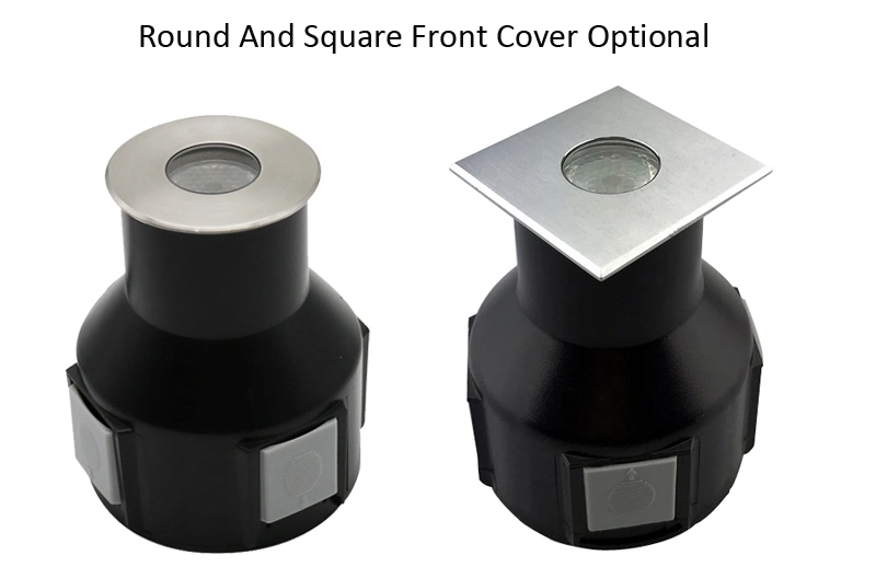 Stainless Steel LED Underground Light IP67 LED Deck Light 1W 2W 3W 4W LED Buried Light Dimmable Outdoor LED up Light Square Ingroud up Light