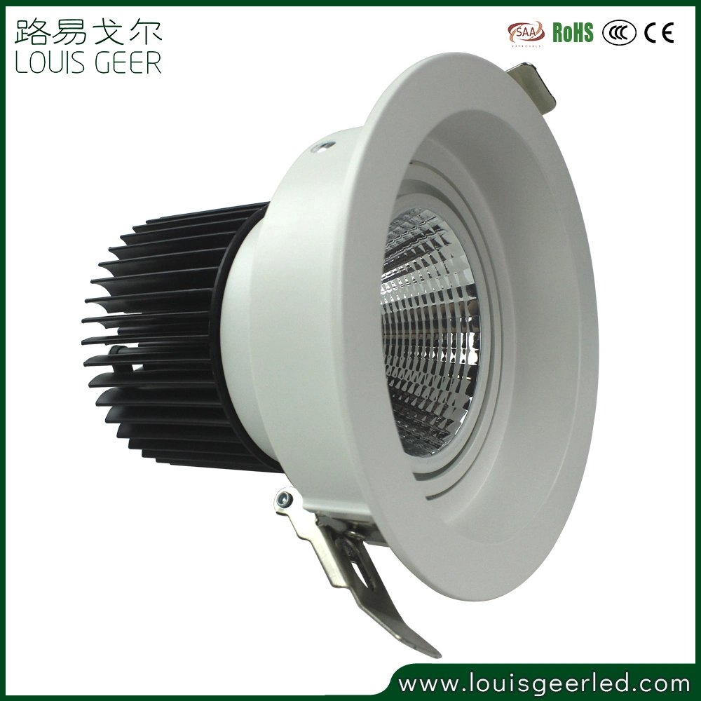 Recessed Indoor Lighting Anti-Glare Rotatable Residential 20W 2-Way LED Downlight for Commercial Lighting Mall