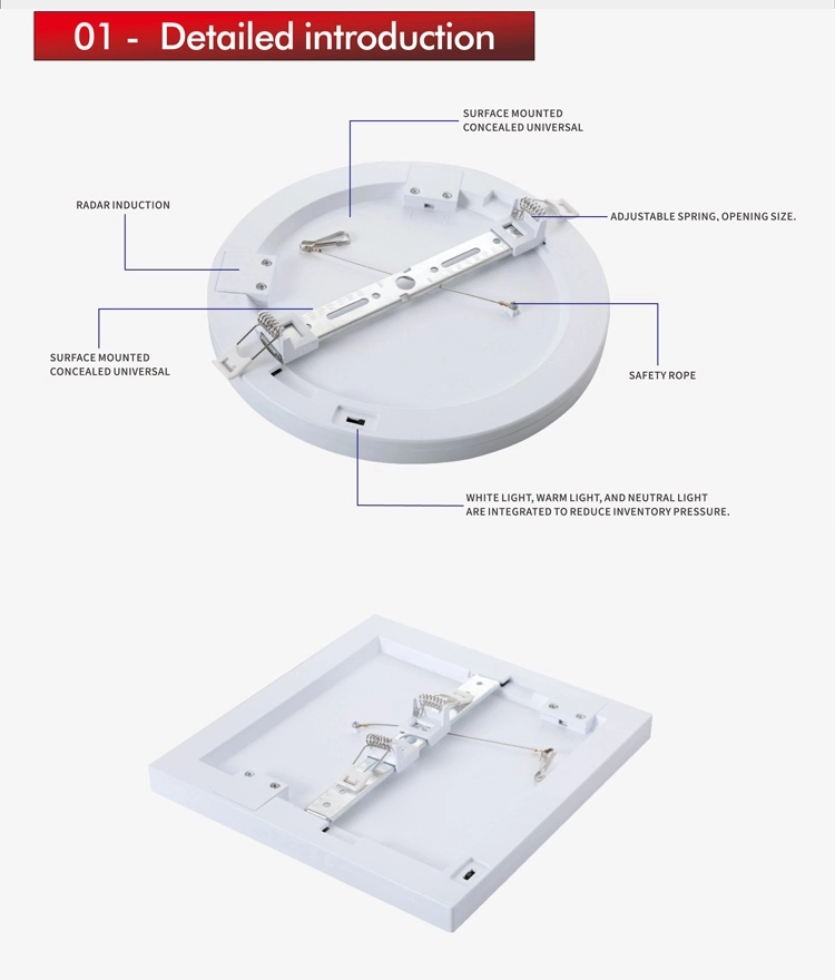 Commercial LED Lighting, Big Watt LED Panel, White Color 600*600mm 36W Ultra Slim LED Panel Light