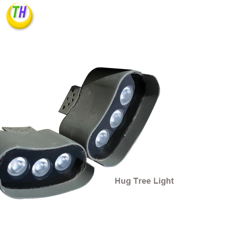 Durable Color Changing LED Palm Tree Ring Light LED Hug Tree Light for Seaside Landscape