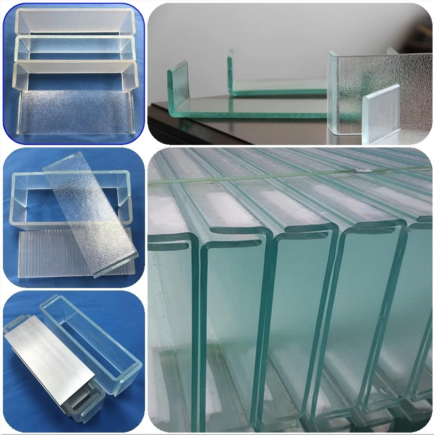 New Design Double Glazed Channel Glass, Architectural U-Shaped Glass for Facades or Interior Wall Cladding