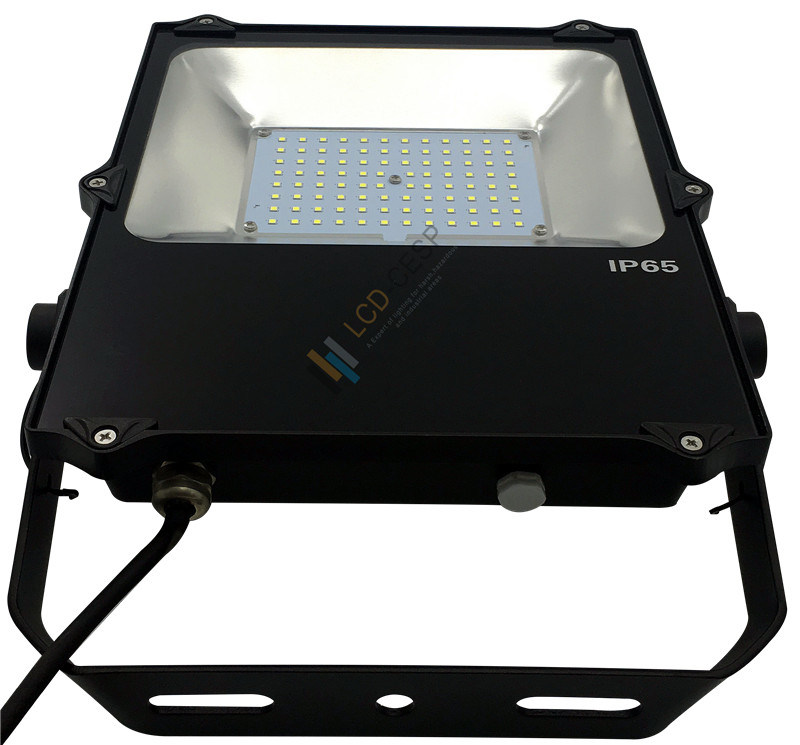 LED Flood Light PLC Control Dimmer IP66 Waterproof Exterior Lighting Fixture Flood Lights Wall Bracket Mount LED Floodlight Area and Recreational Floodlights