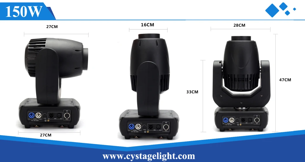 Stage/DJ/Disco Lighting 150W Beam/Spot LED Moving Head Stage Lighting