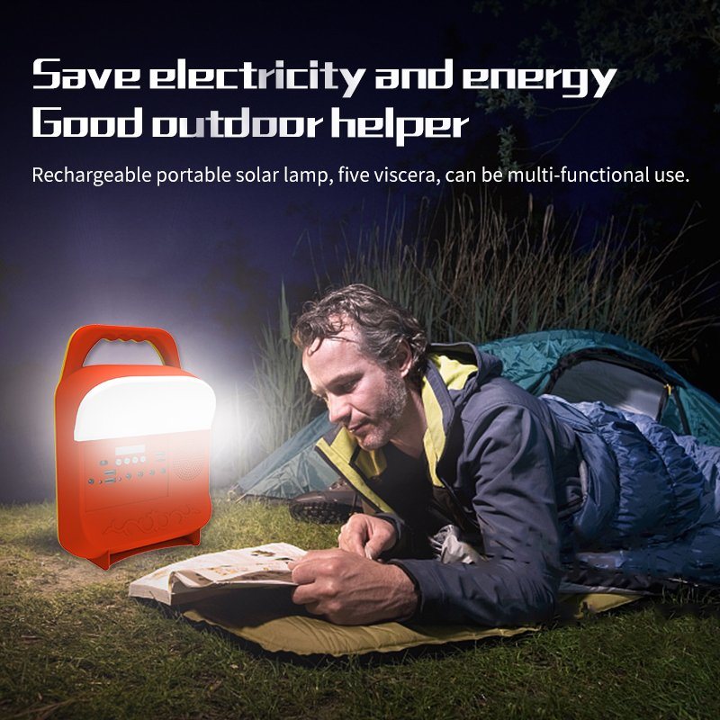 LED Lighting Portable Solar Home Lighting Radio Solar MP3 Player 10W Solar System Sre689