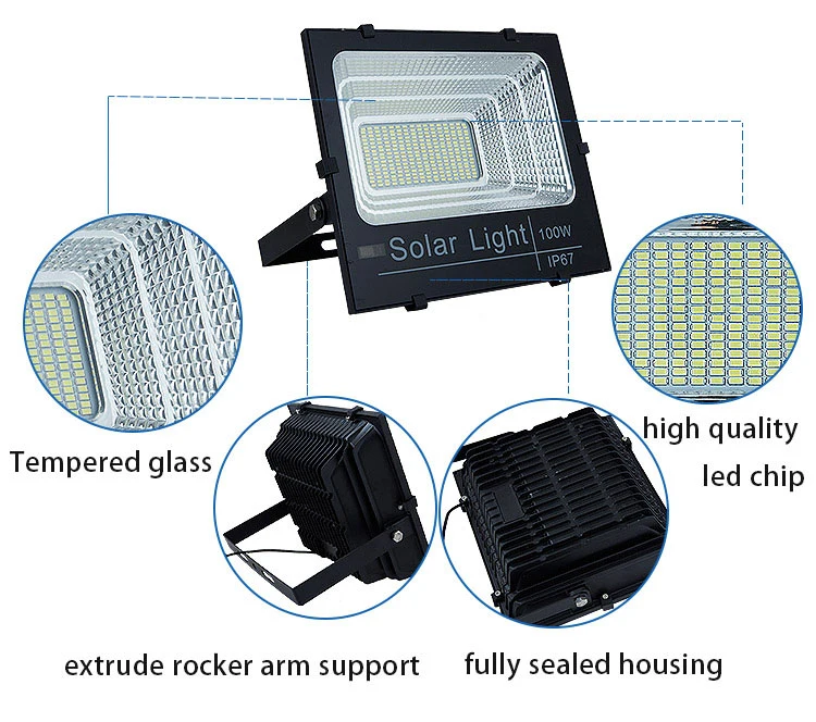 IP65 Waterproof Solar Lamp LED Flood Lights Outdoor Solar Dusk to Dawn Lights
