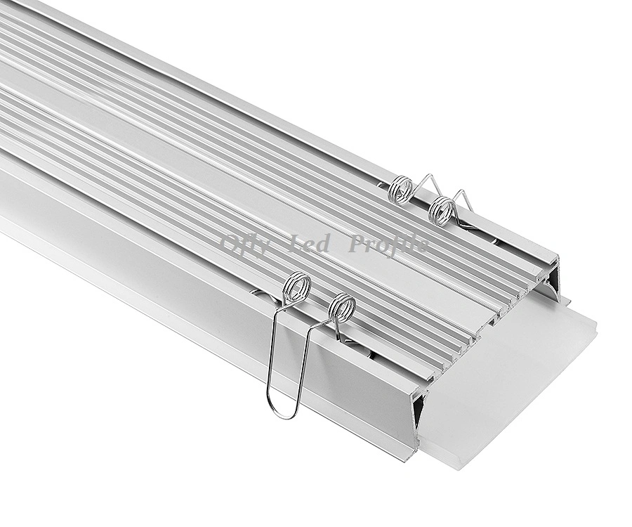 Wide LED Recessed LED Profile for Architectural Lighting with Driver Inside
