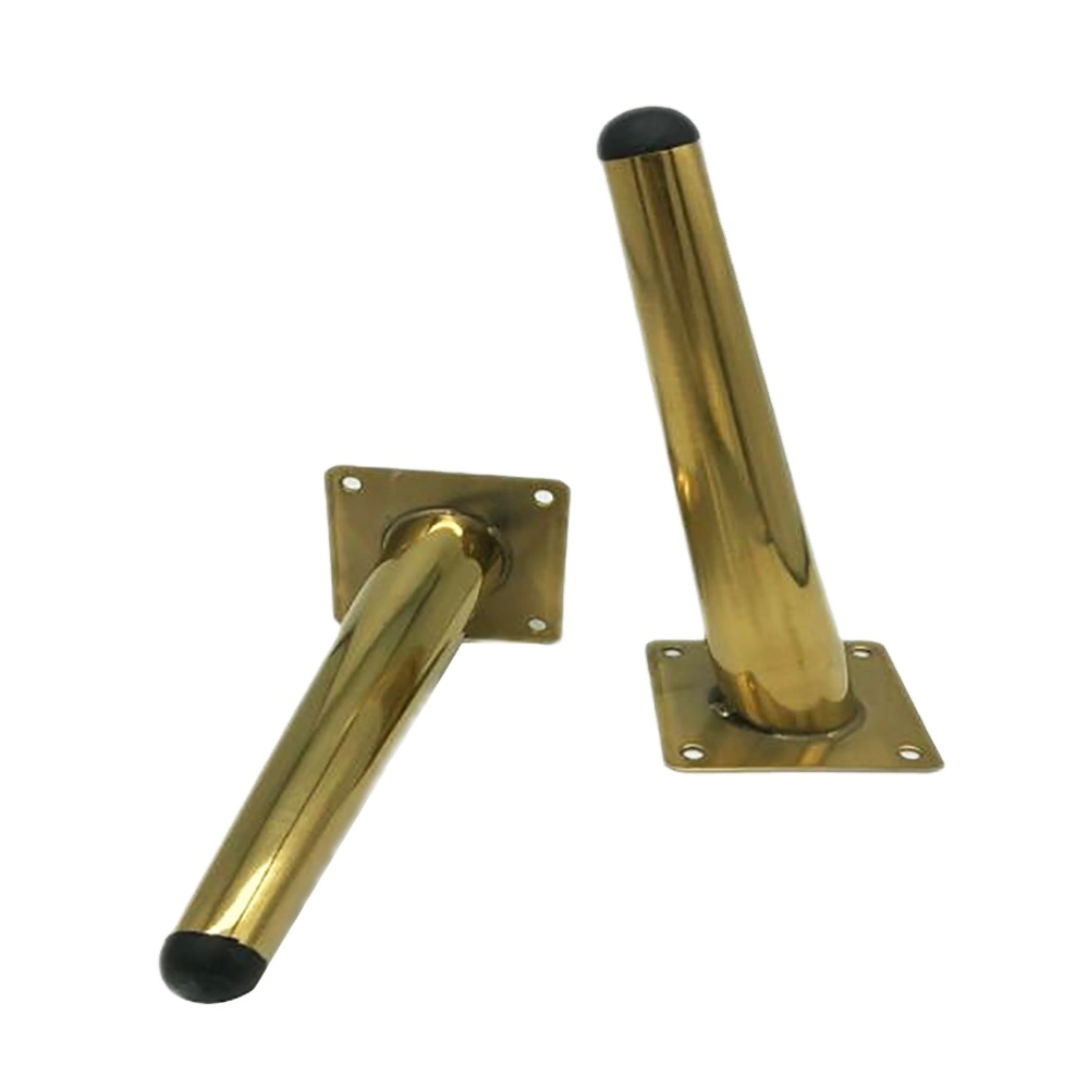 hot sale mid century retro modern metal gold brass tapered cabinet table sofa furniture legs feet