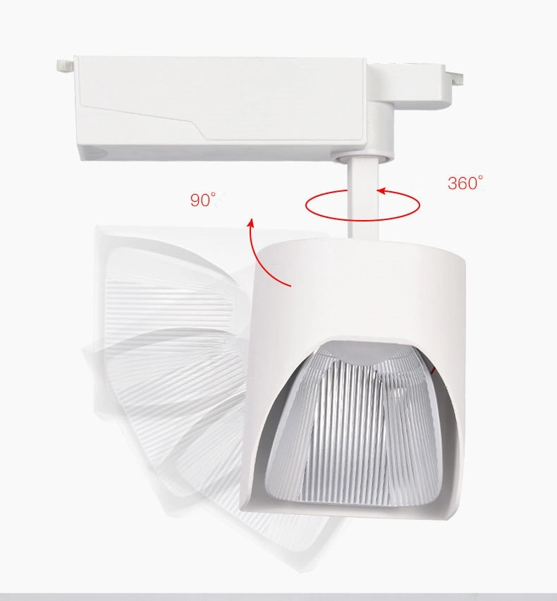 20W 30W Shovel Shaped LED Track Light for Shop LED Track Spotlight LED Track Lights LED Track Lighting LED Track Spot Lighting Rotable CREE COB LED Track Light