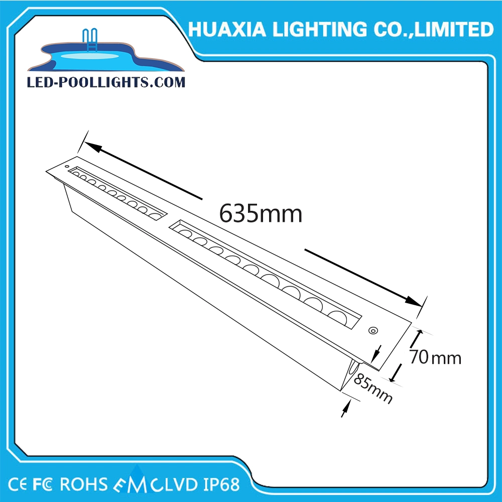 DC 12/24V IP68 48watt 2200lm LED Underwater Lighting