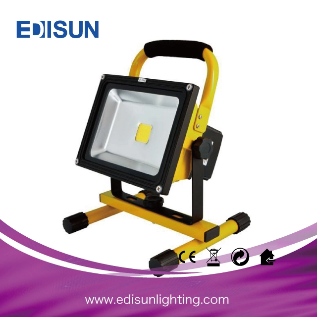 RGB 2200mA Battery Long Life LED Rechargeable Flood Light for Landscape Lighting