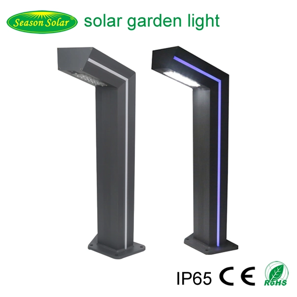 High Brightness Portable Outdoor LED Lighting Fixture Solar Garden Light with Blue LED Strip