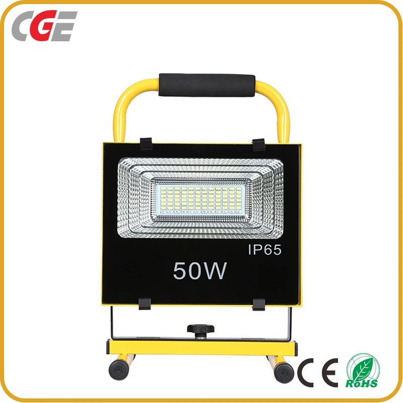Outdoor Lighting SMD 50W Portable High Output Multicolor LED Flood Light Rechargeable LED Flood Light