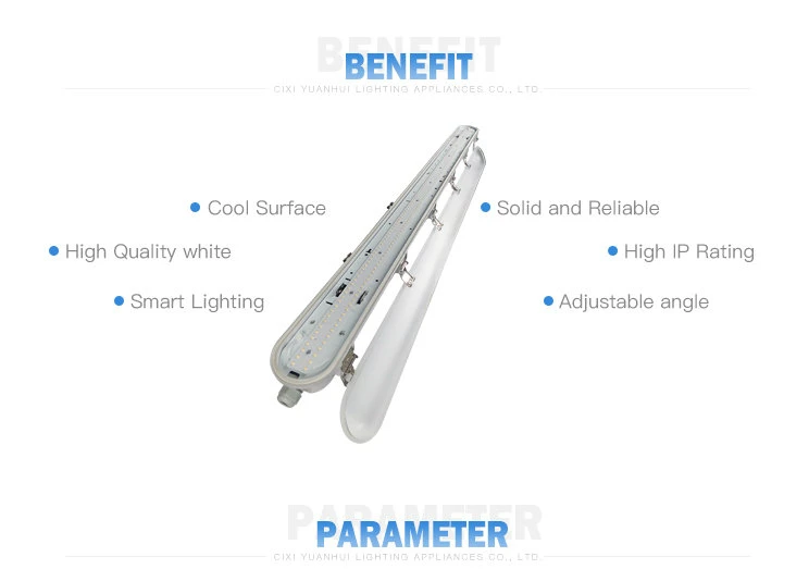 6FT IP65 LED Vapor Tight Light Linear Lighting Fixture Tri Proof LED Light