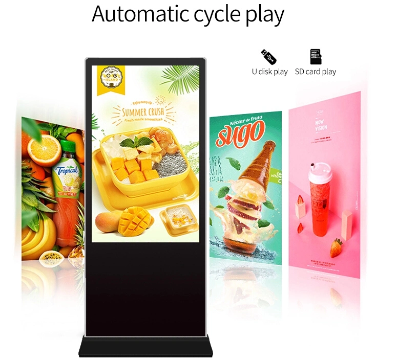 55inch Floor Standing PC Big Outdoor Signage Advertising Player Mall Totem Multi Touch Big Outdoor Signage