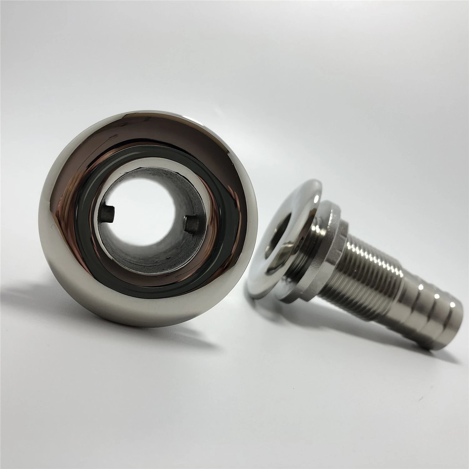 Marine Plumbing Fittings Marine Grade 316 Stainless Steel Boat Through Hull Drain