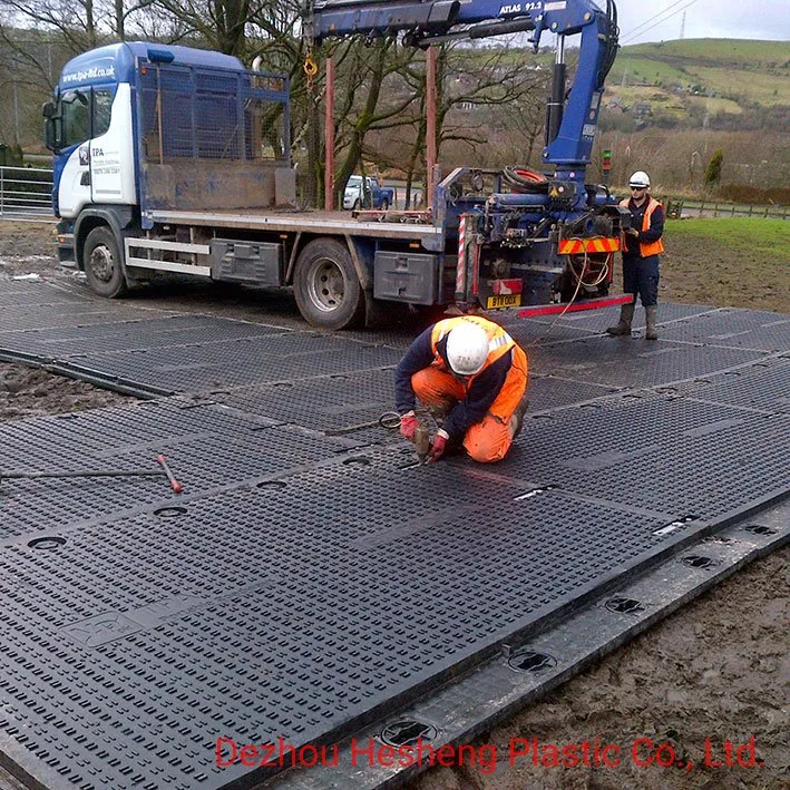 Temporary Road Plate HDPE Ground Trackion Mat Ground Protection Mats