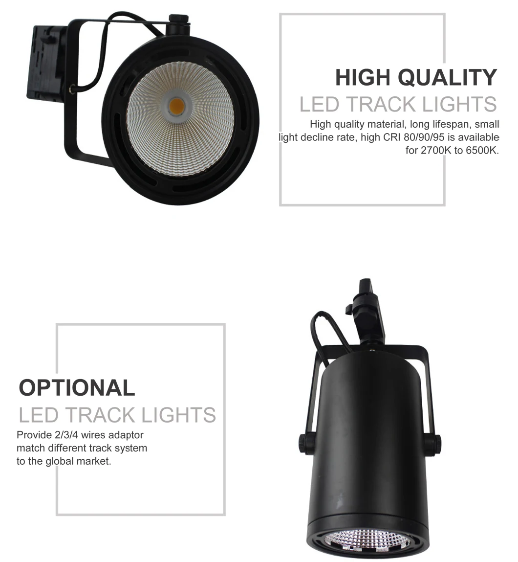 LED Commercial Lighting Fixture 40W LED Track Lighting, LED Bulb
