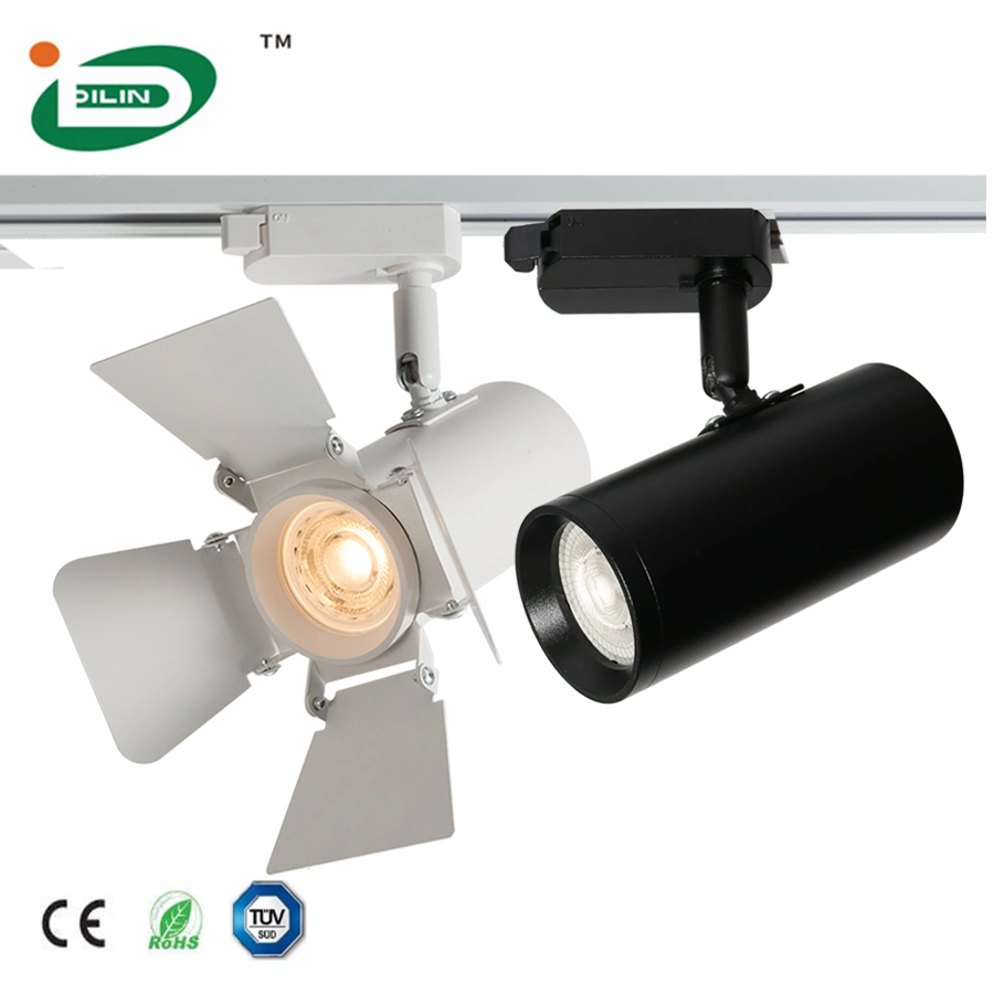 4W -10W Modern Luminaire Surface Ceiling Spotlight System Rail COB LED Ceiling Spotlight