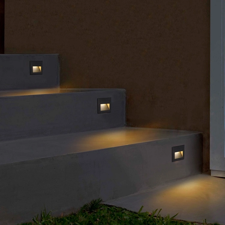 LED Step Deck Light Brass Stairs Light LED Corner Lamp Outdoor Wall Light IP65