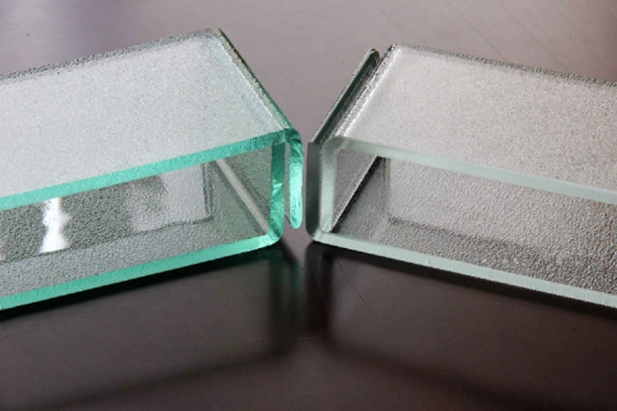 Newly designed double glazed channel glass for U-shaped architectural glass for exterior or interior wall covering