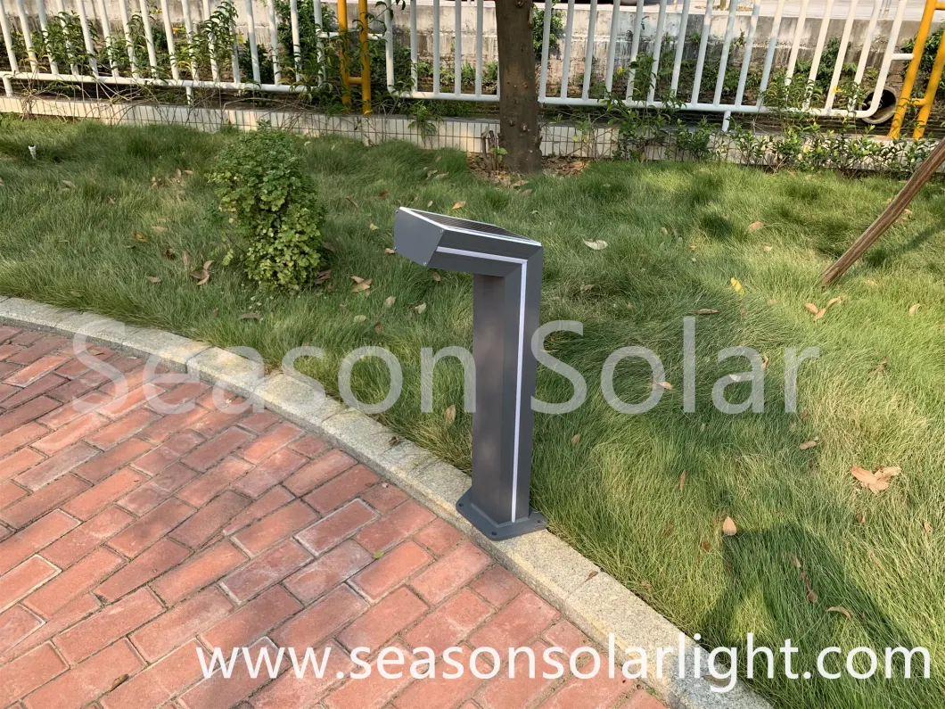 Bright Lighting Ce Outdoor Solar Bollard Pathway Lighting with Green Accent LED Lighting