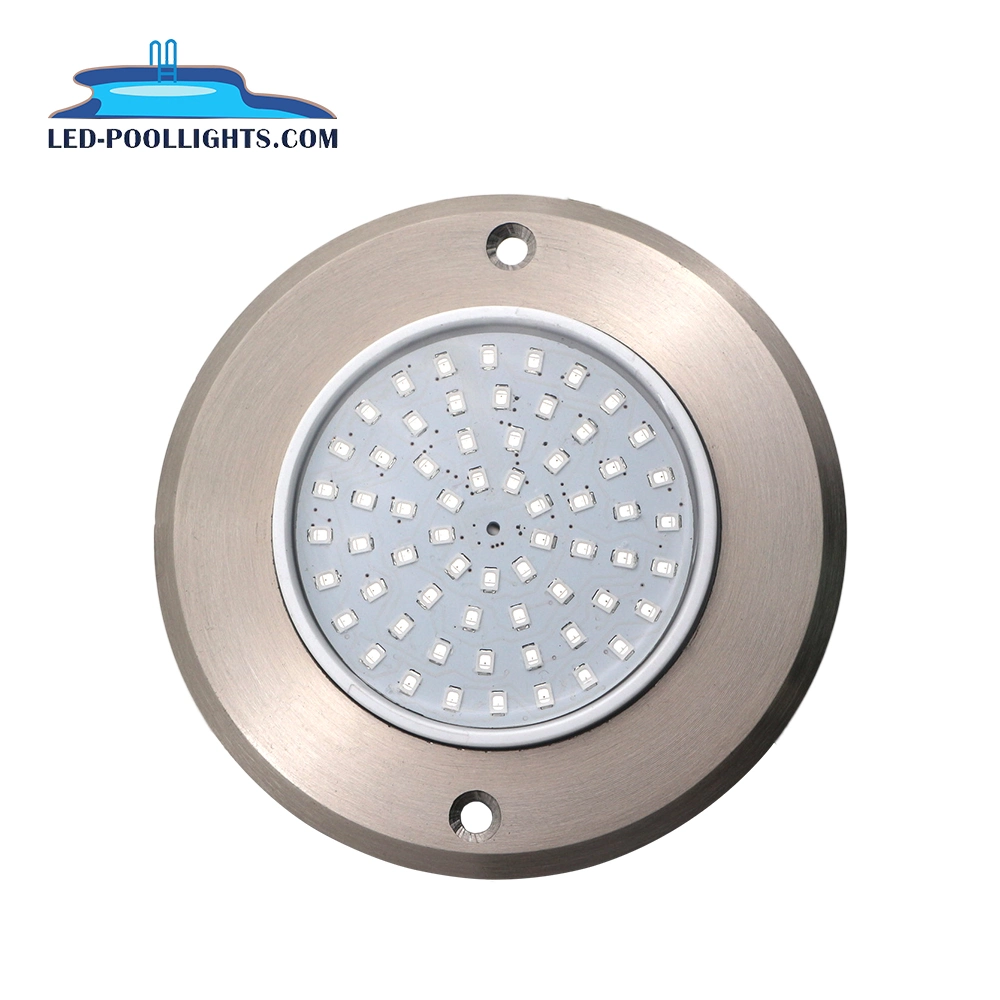 Newest Slim 8mm Private Mode 6W 12V Surface Mount LED Swimming Pool Light Resin Filled IP68 LED Underwater Lighting