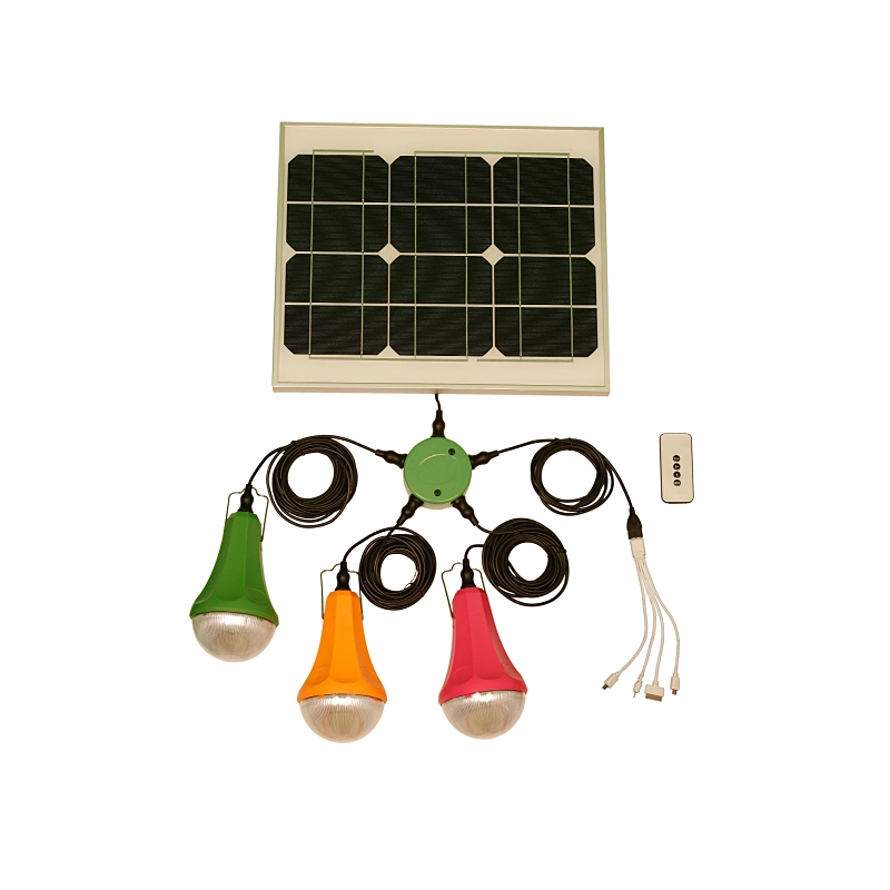 Solar Indoor Home Lighting System 15W 30W Solar Lighting Kit with 3LED Sre-88g-3