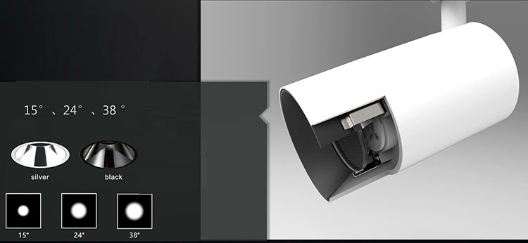 Multi-Angle LED Track Light Zoomable LED Track Spotlight LED Track Lights LED Track Lighting Track Zoomable LED Track Light Rotable Polarized LED Track Light