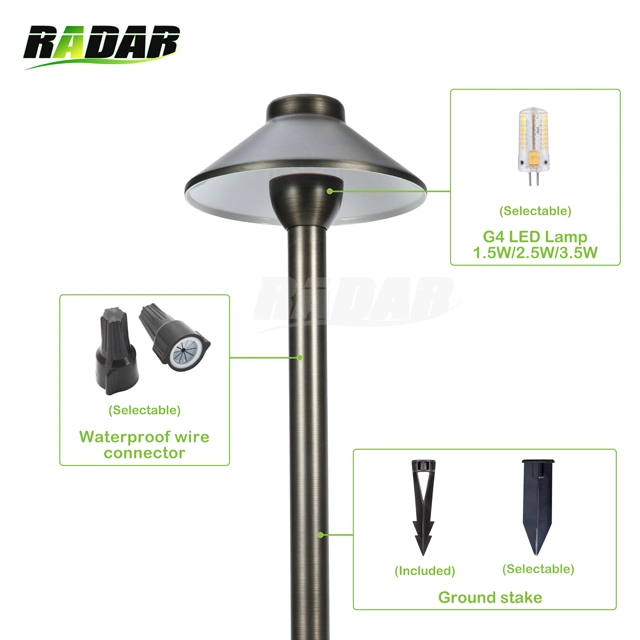Path Lights G4 Lights LED Flood Lights Brass Path Lights for Outdoor Landscape Lighting