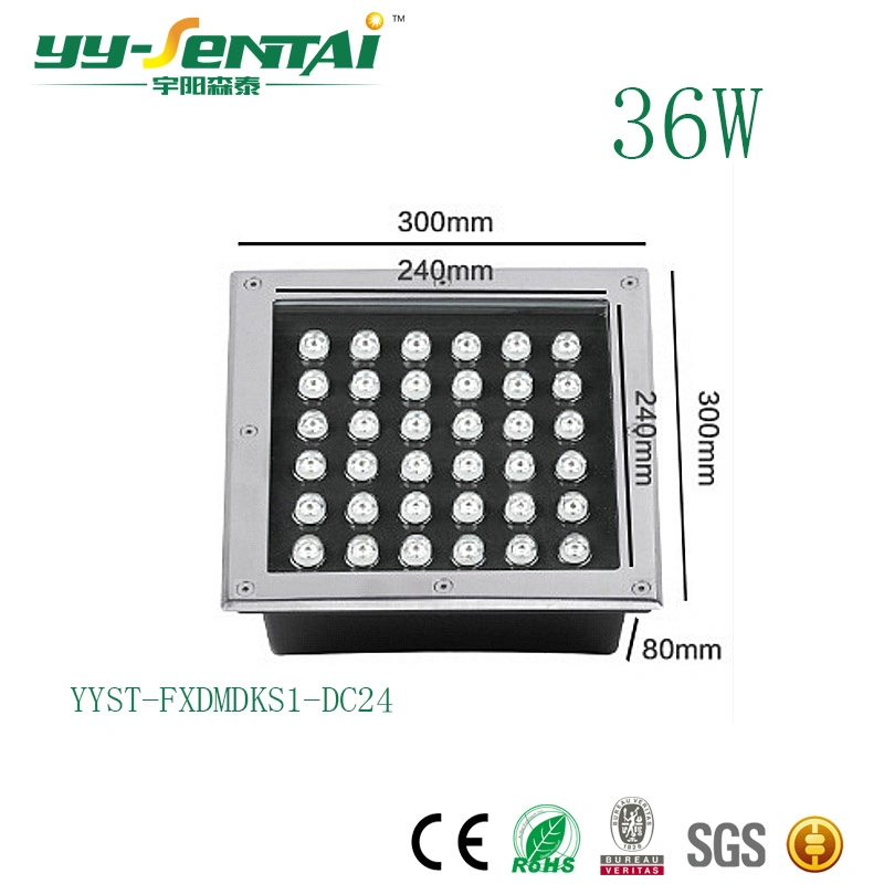 Square IP67 36W LED Light for Outdoor LED Underground Light