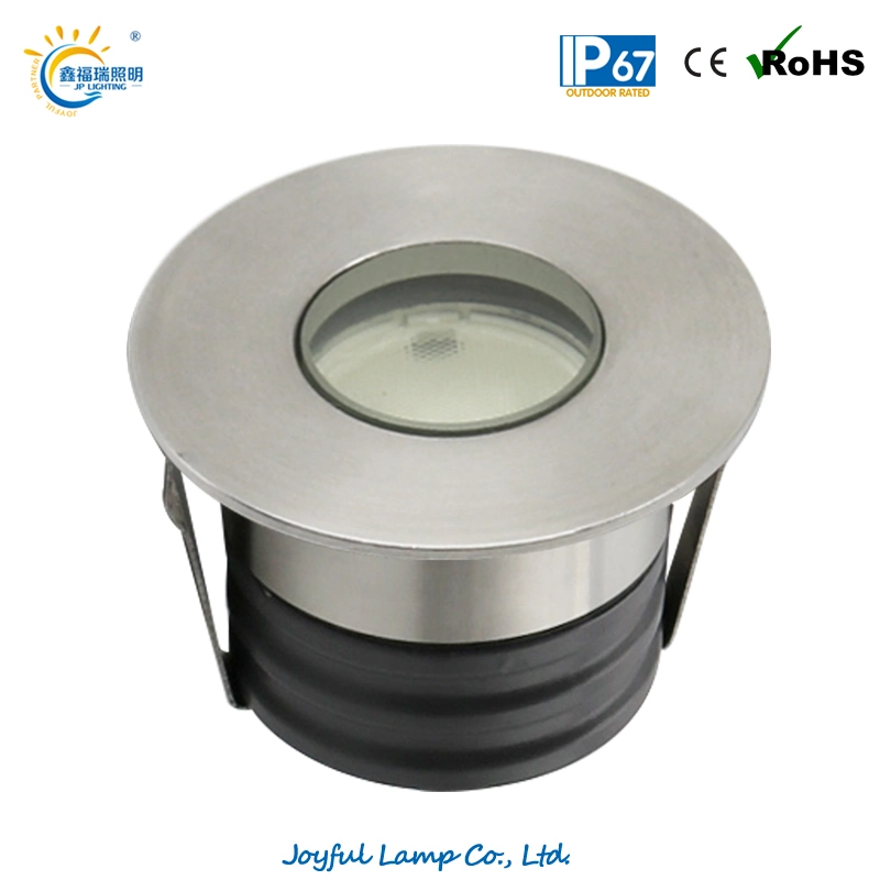 1W 2W 3W LED Underground Lights Thin LED Step Lights Recessed Floor Lights Recessed LED Desk Lamps Square Underground Lights for Architectural, Landscape Lighting