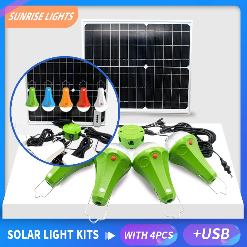 High quality product, mini home solar lighting system kit / for lighting and mobile charging