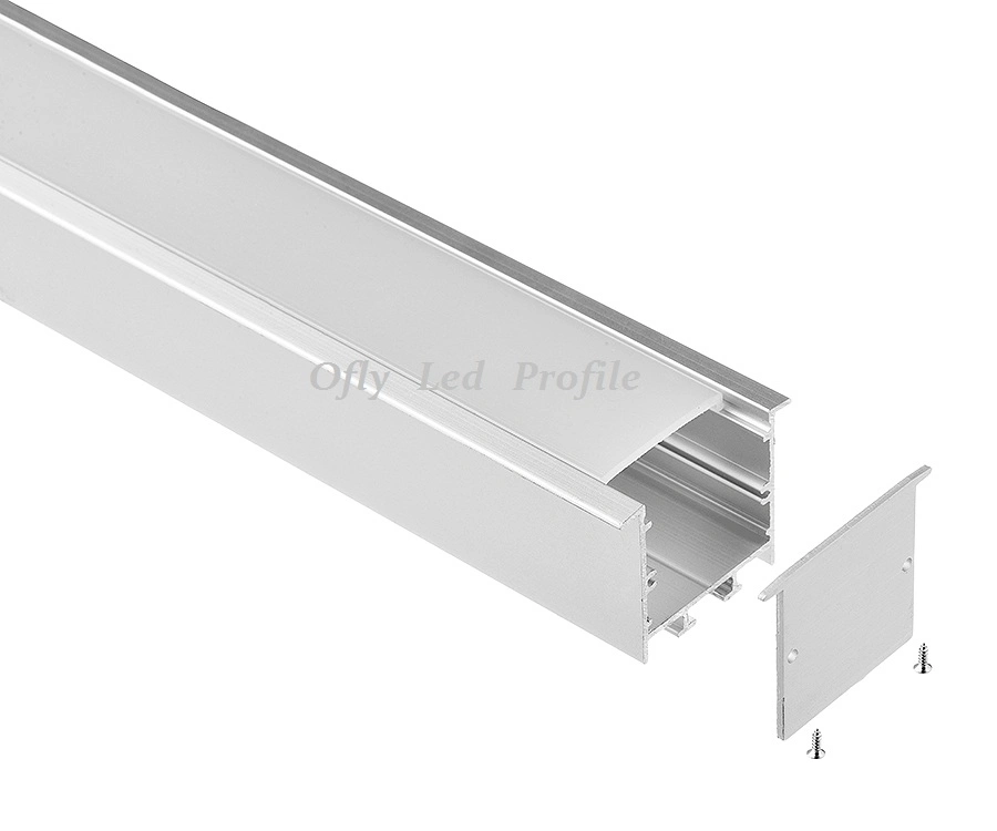 30X38mm Resessed LED Aluminum Profile with Flange for Architectural Lighting