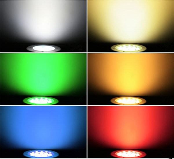 Recessed Floor Round LED Deck Garden Inground Buried Underground Light