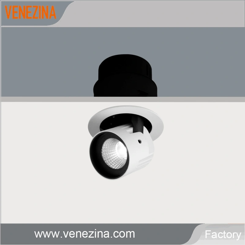 Commercial LED Lighting Adjustable 358 Degree Rotating Around The Vertical Axis COB LED Downlight
