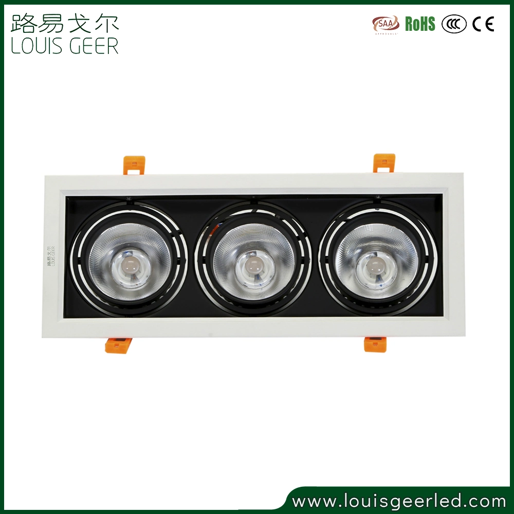 Home Lighting 24W 30W Decorative Square CE RoHS Certificate LED Grill Spot Light Fixtures