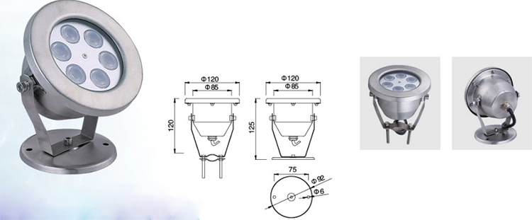 IP68 Underwater 18W RGB Outdoor LED Underwater Light