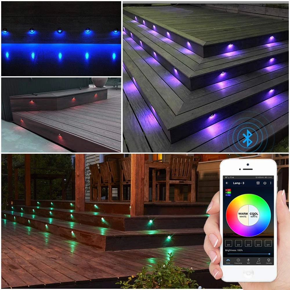 10 Pack Outdoor Deck Lighting Low Voltage Deck Lighting Deck Railing Solar Lighting