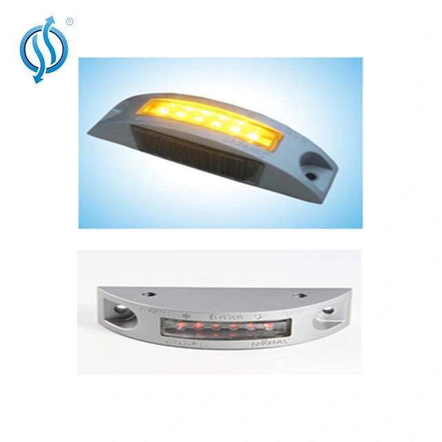 Arc Aluminum Alloy Solar Road Stud Light Waterproof Solar LED Deck Pier Light