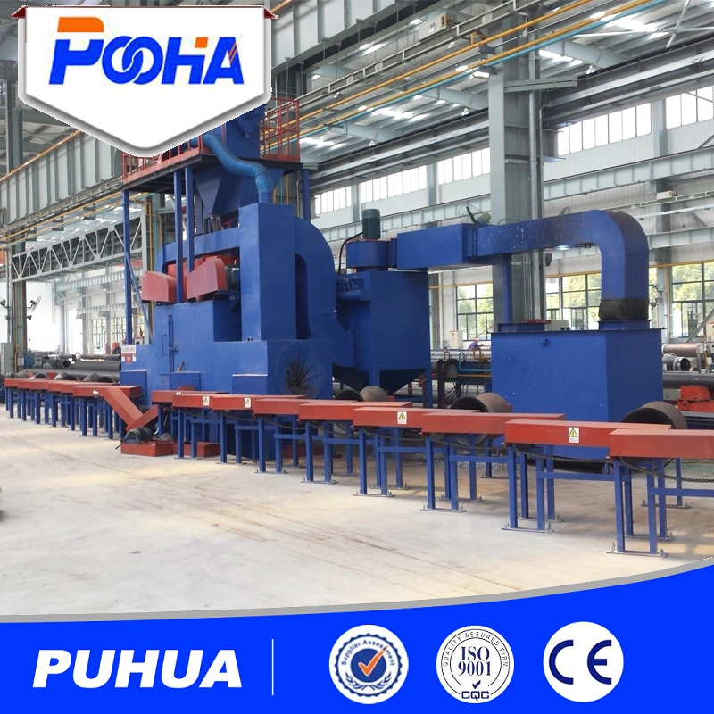 Steel tube roller conveyor outside throwing machine