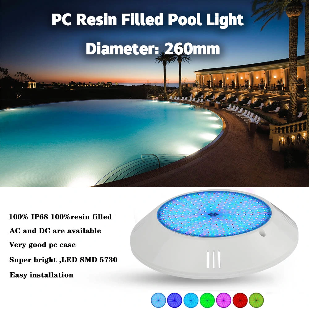 2021 Hot Selling RGB Swimming Pool Lighting Waterproof LED Pool Lights, Compliant with CE RoHS IP68 Report