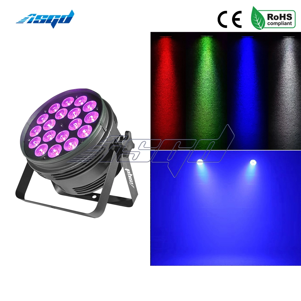 RGBW 4 in 1 LED PAR Lighting 18X12W DMX Stage Wall Washer
