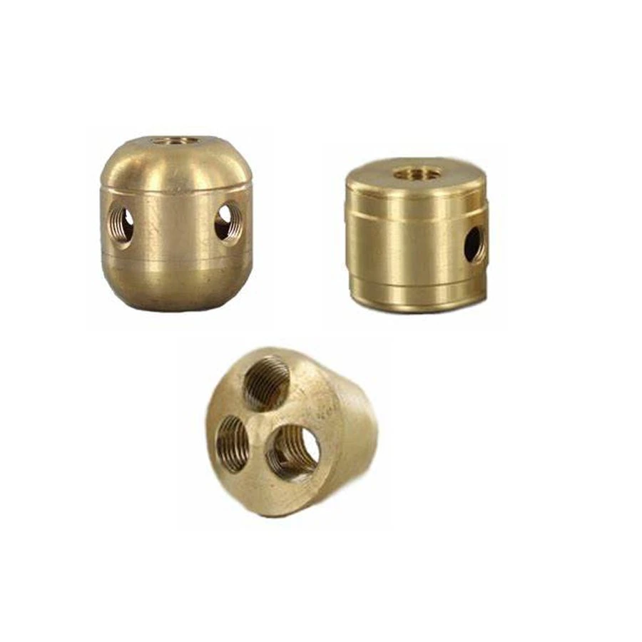Factory CNC Turned Lighting Components Custom Brass Aluminum LED Metal CNC Lighting Parts